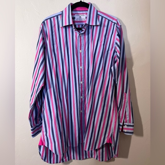 joseph turner Other - Joseph turner pink and blue dress shirt size 16.5